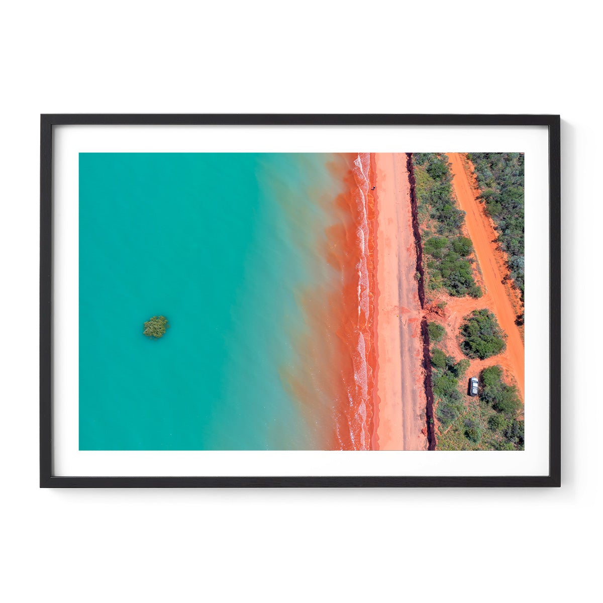 Roebuck Bay Aerial #3 - Framed Print