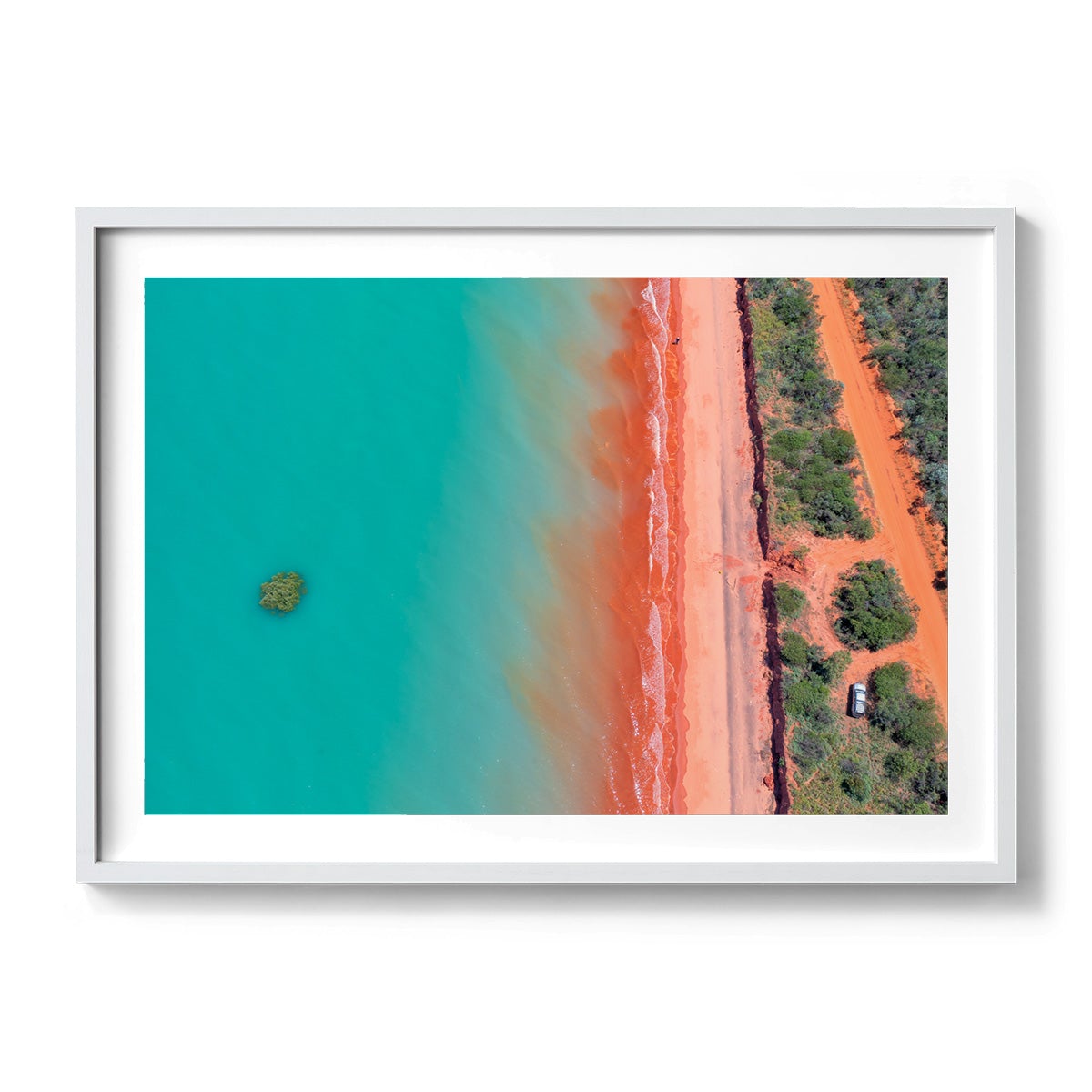 Roebuck Bay Aerial #3 - Framed Print