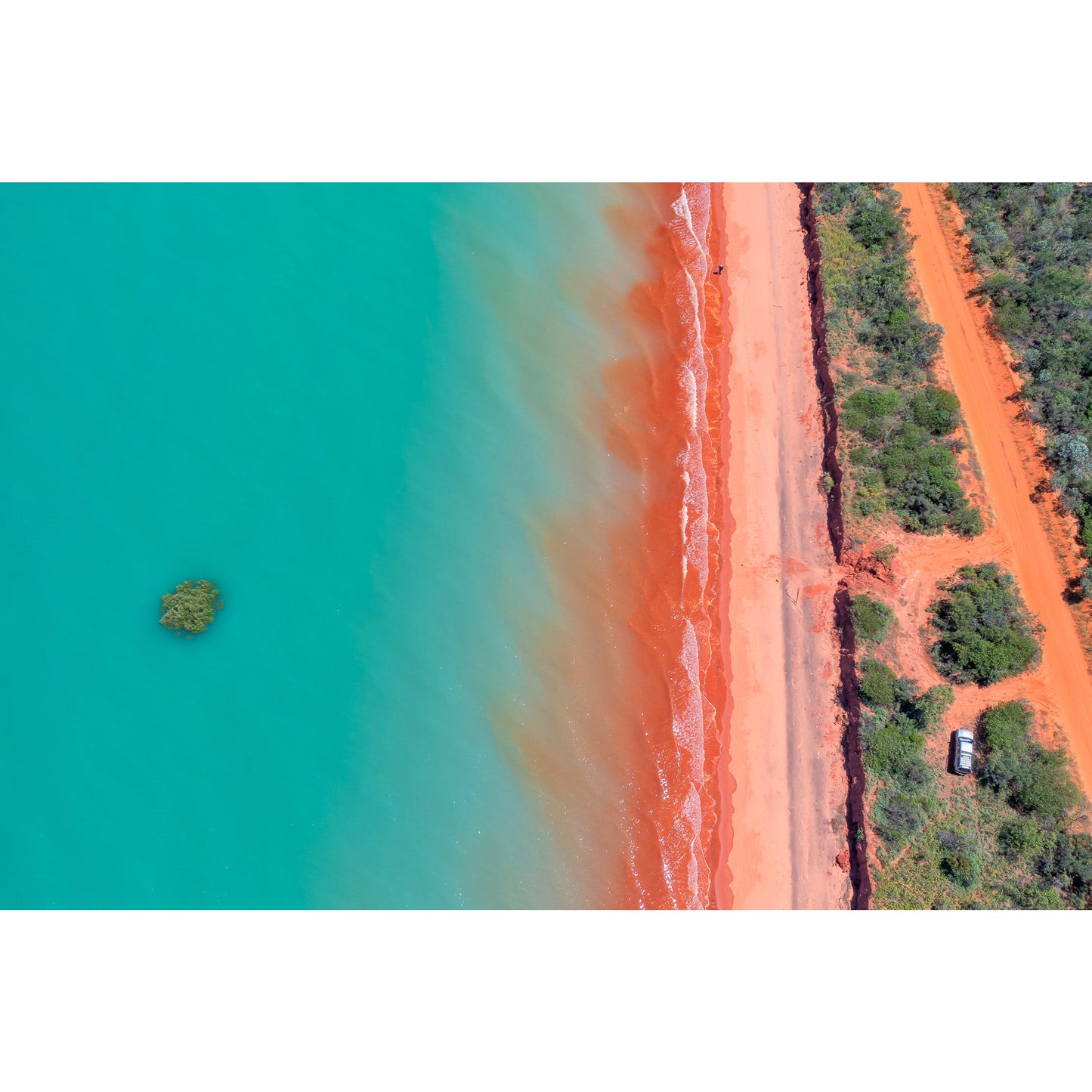 Roebuck Bay Aerial #3 - Acrylic ICE Block