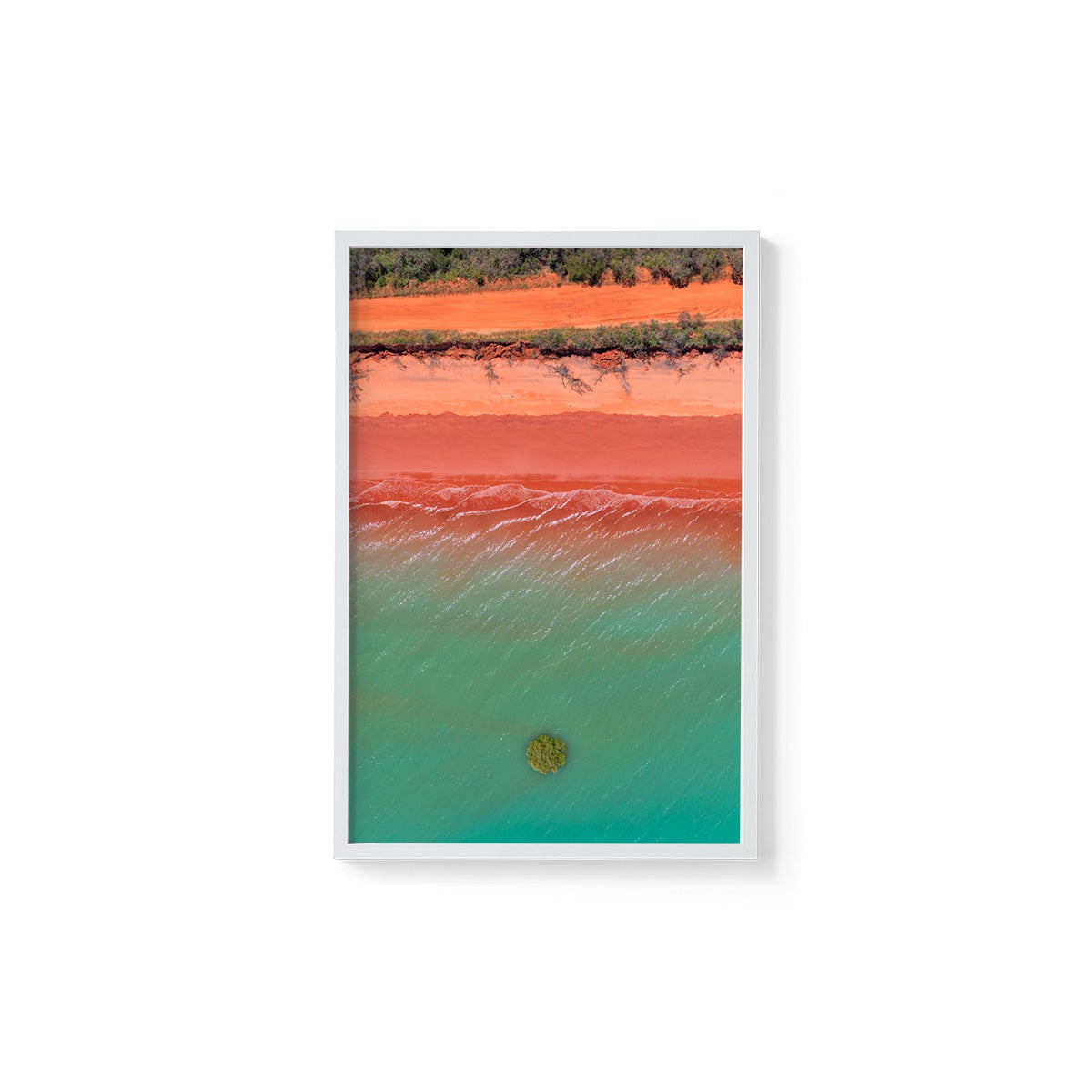 Roebuck Bay Aerial #4 - Framed Print