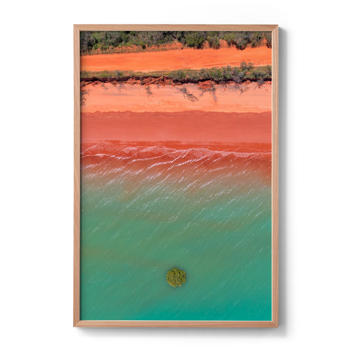 Roebuck Bay Aerial #4 - Framed Print