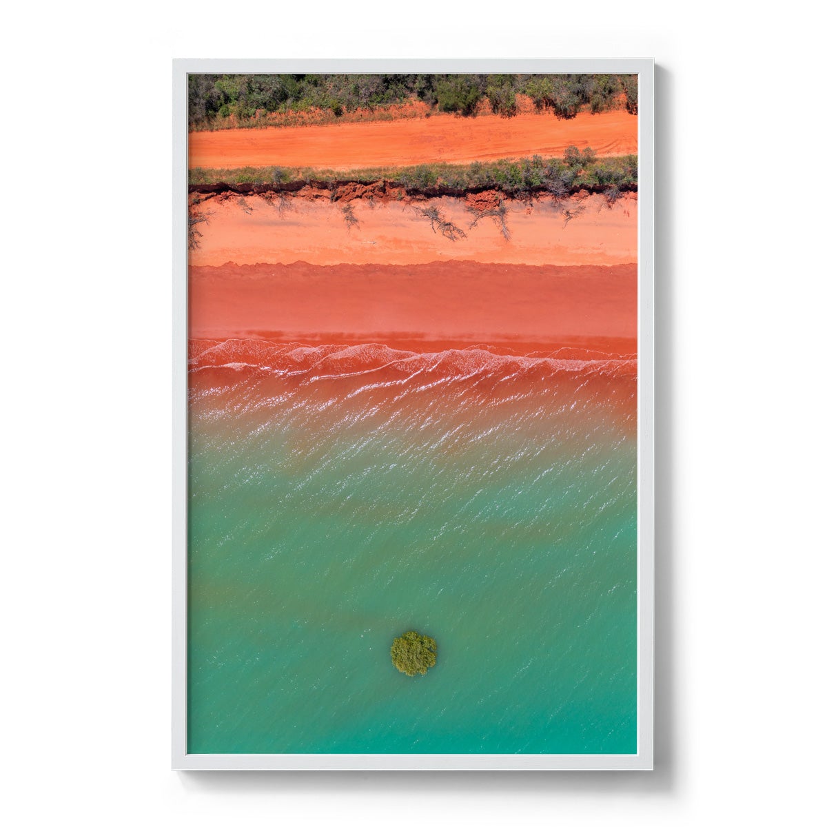 Roebuck Bay Aerial #4 - Framed Print