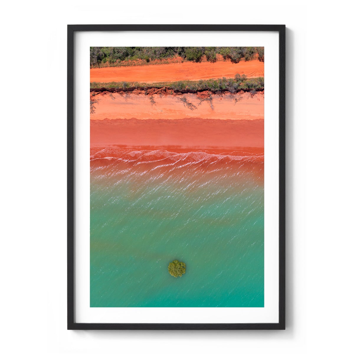 Roebuck Bay Aerial #4 - Framed Print