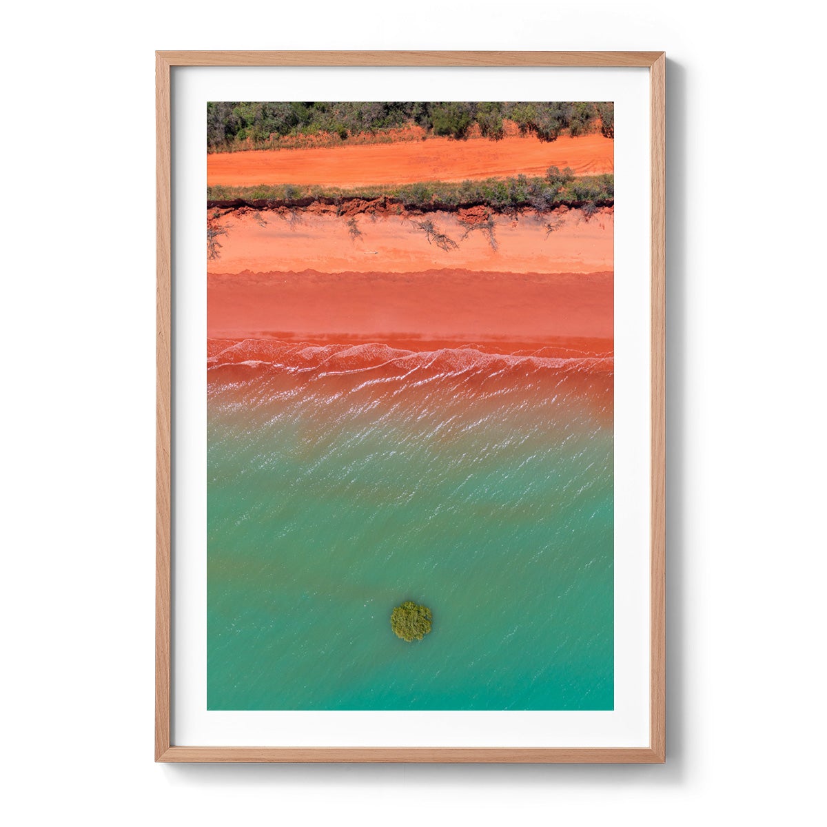 Roebuck Bay Aerial #4 - Framed Print