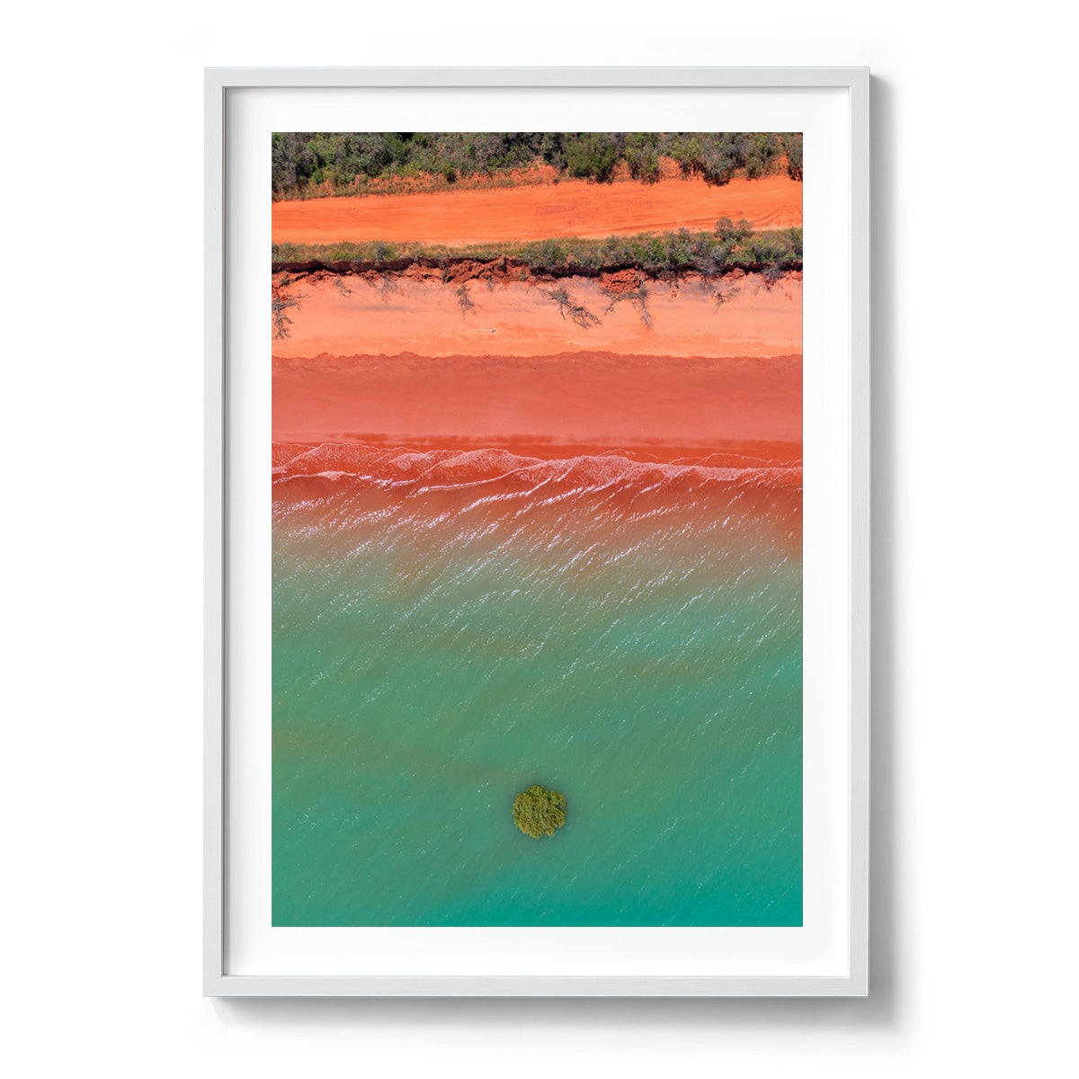 Roebuck Bay Aerial #4 - Framed Print