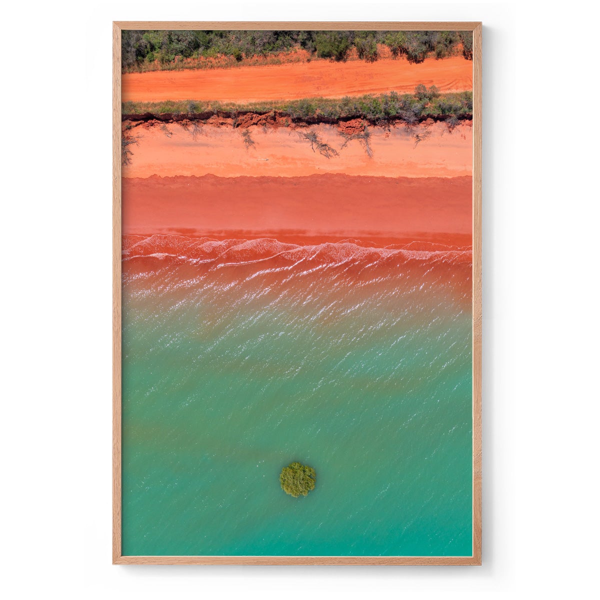 Roebuck Bay Aerial #4 - Framed Print