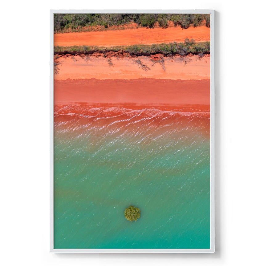 Roebuck Bay Aerial #4 - Framed Print