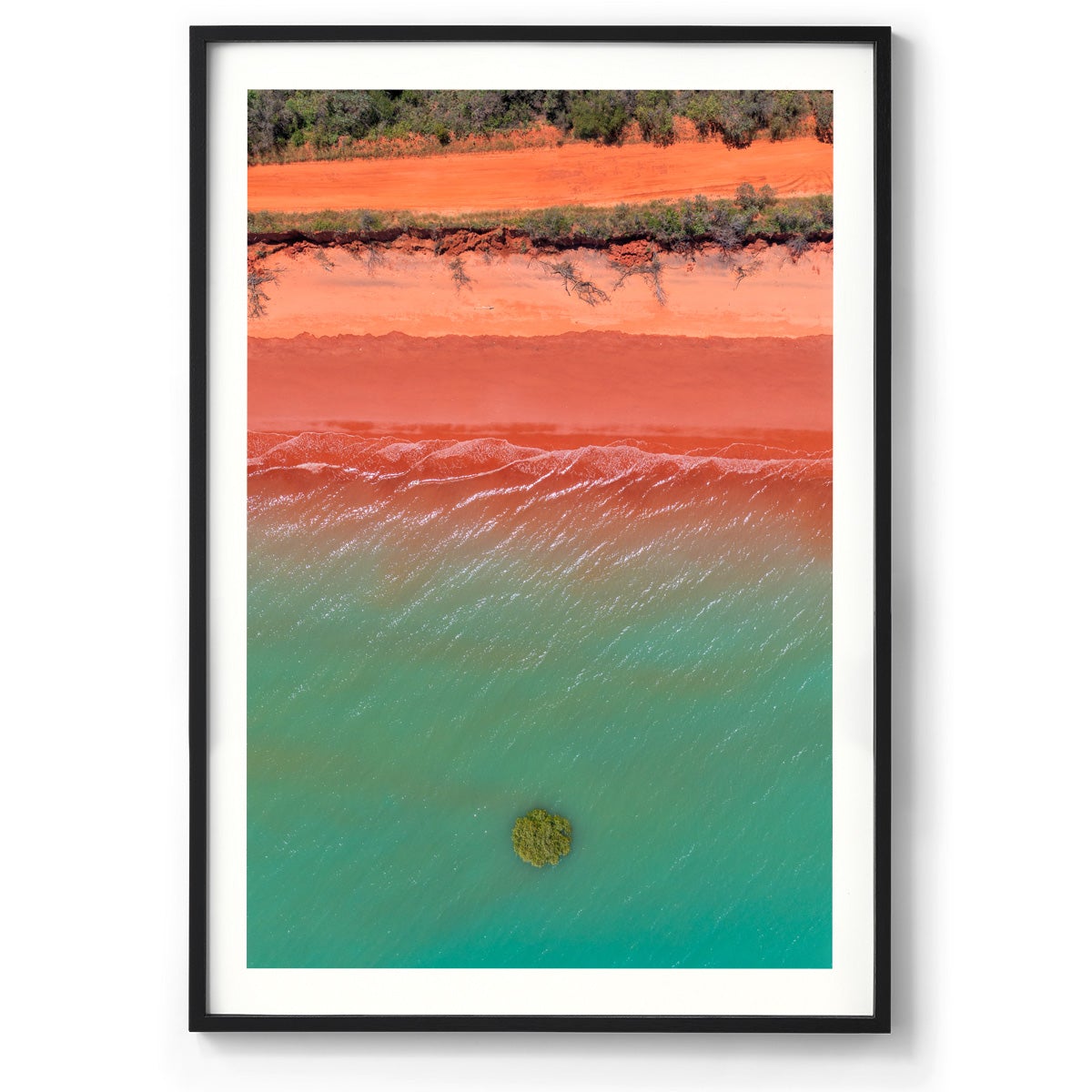 Roebuck Bay Aerial #4 - Framed Print