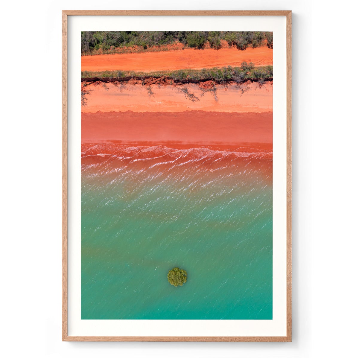 Roebuck Bay Aerial #4 - Framed Print