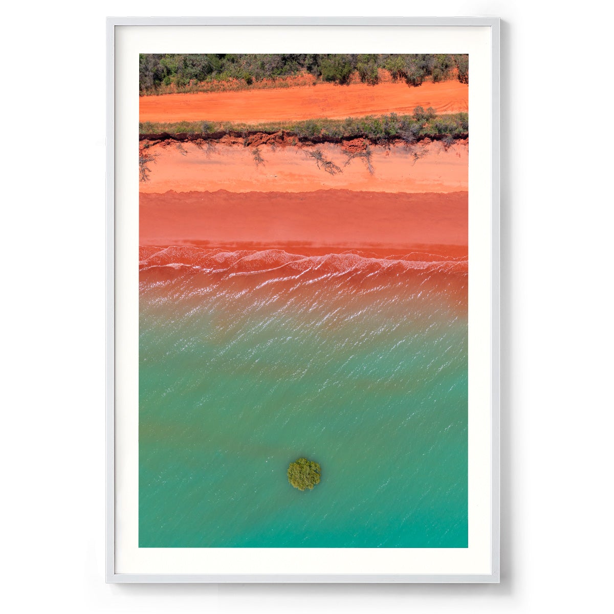 Roebuck Bay Aerial #4 - Framed Print