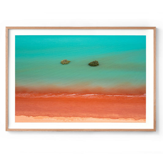 Roebuck Bay Aerial #2 - Framed Print