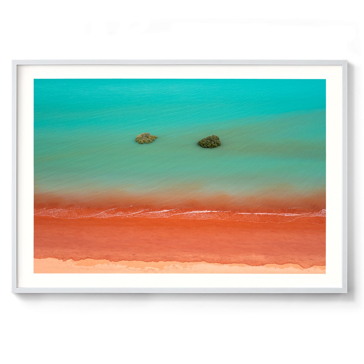 Roebuck Bay Aerial #2 - Framed Print