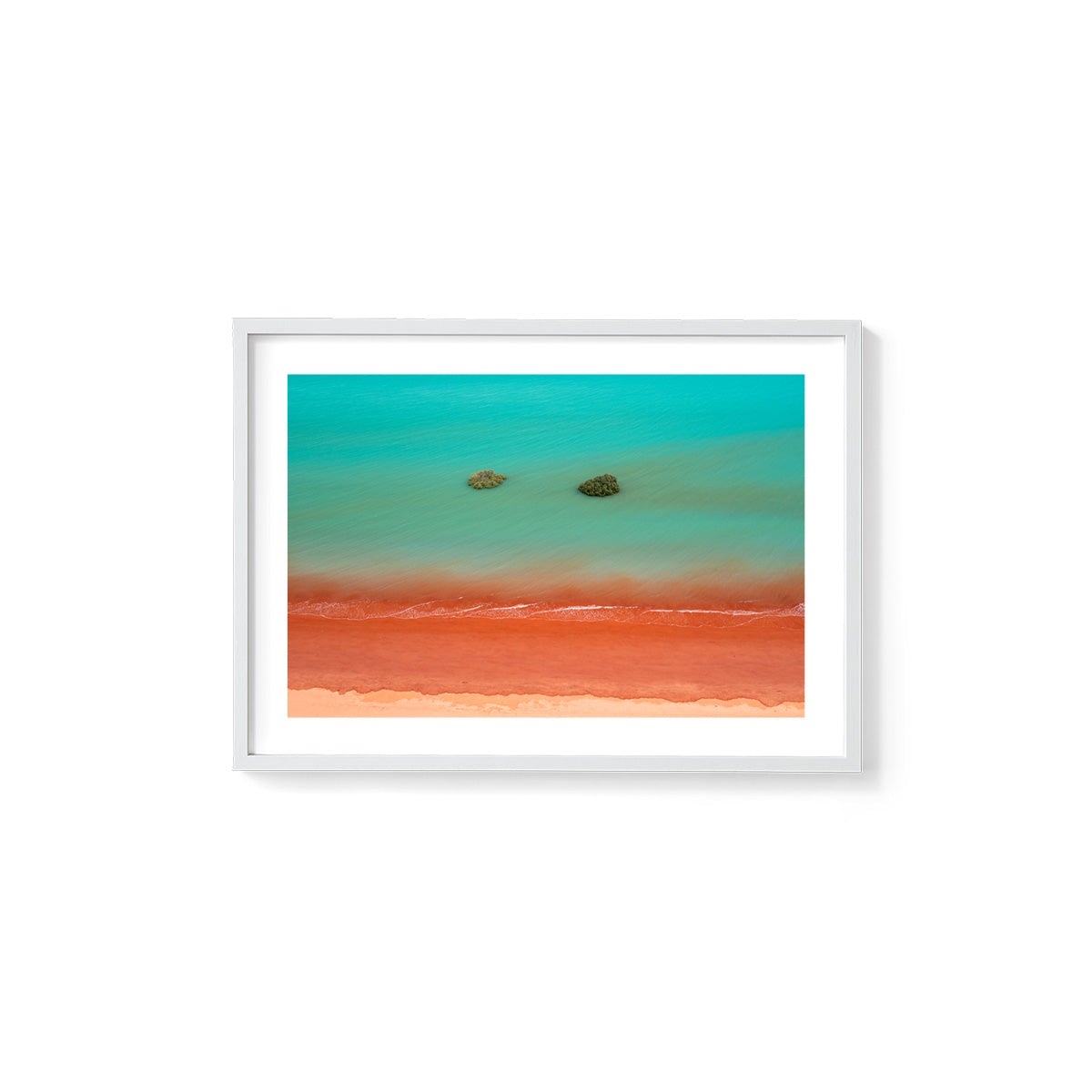 Roebuck Bay Aerial #2 - Framed Print