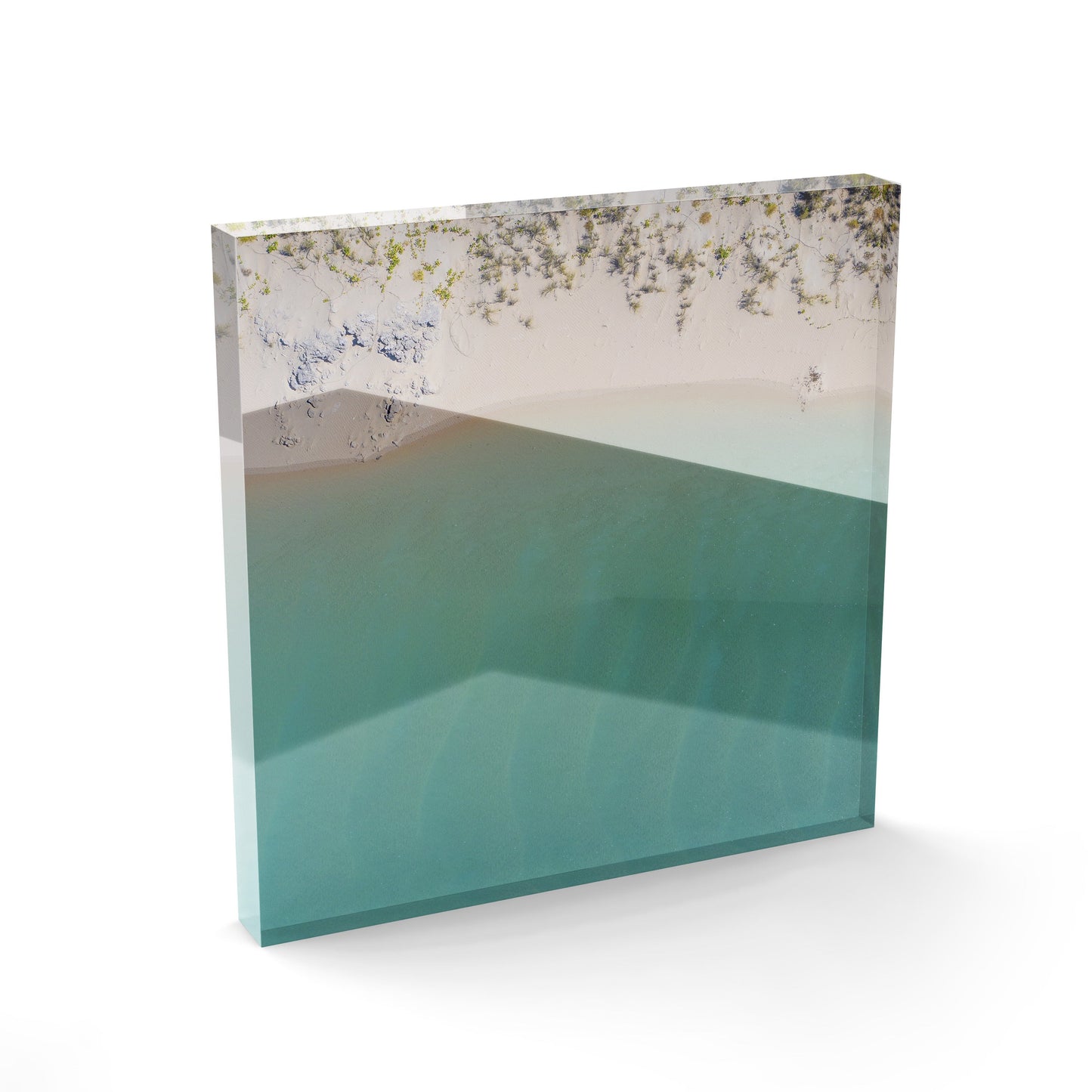 Coconut Well Lagoon - Square Acrylic ICE Block