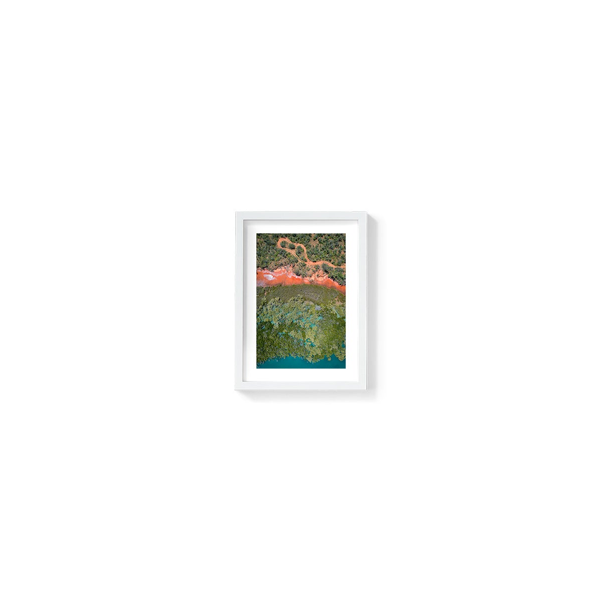 Barred Creek Abstract - Framed Print