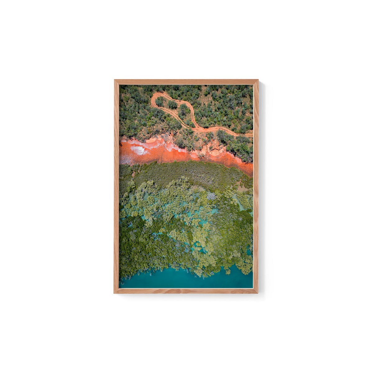 Barred Creek Abstract - Framed Print