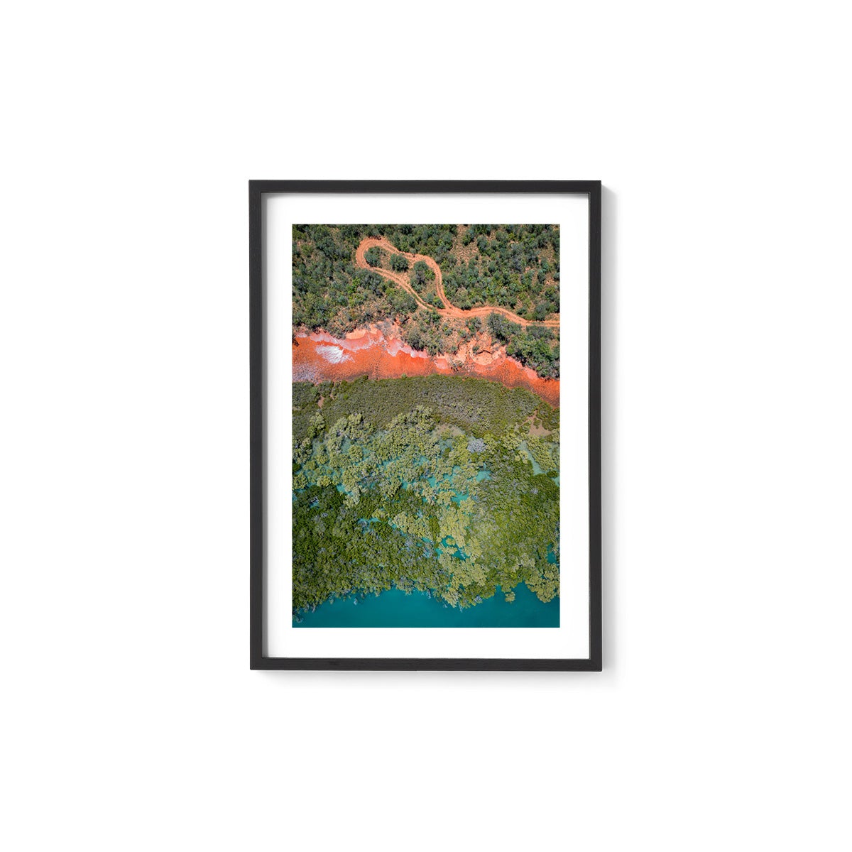 Barred Creek Abstract - Framed Print