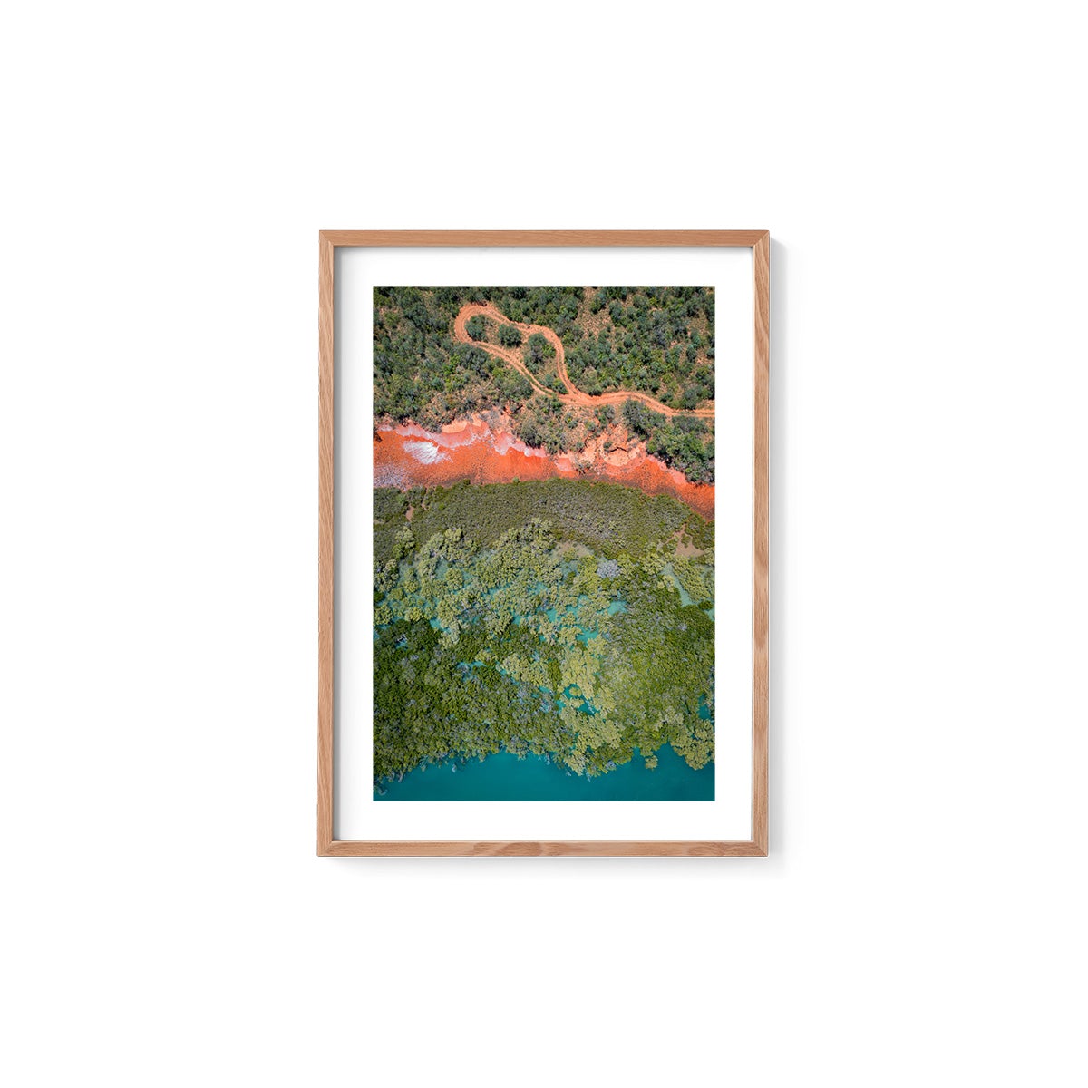 Barred Creek Abstract - Framed Print