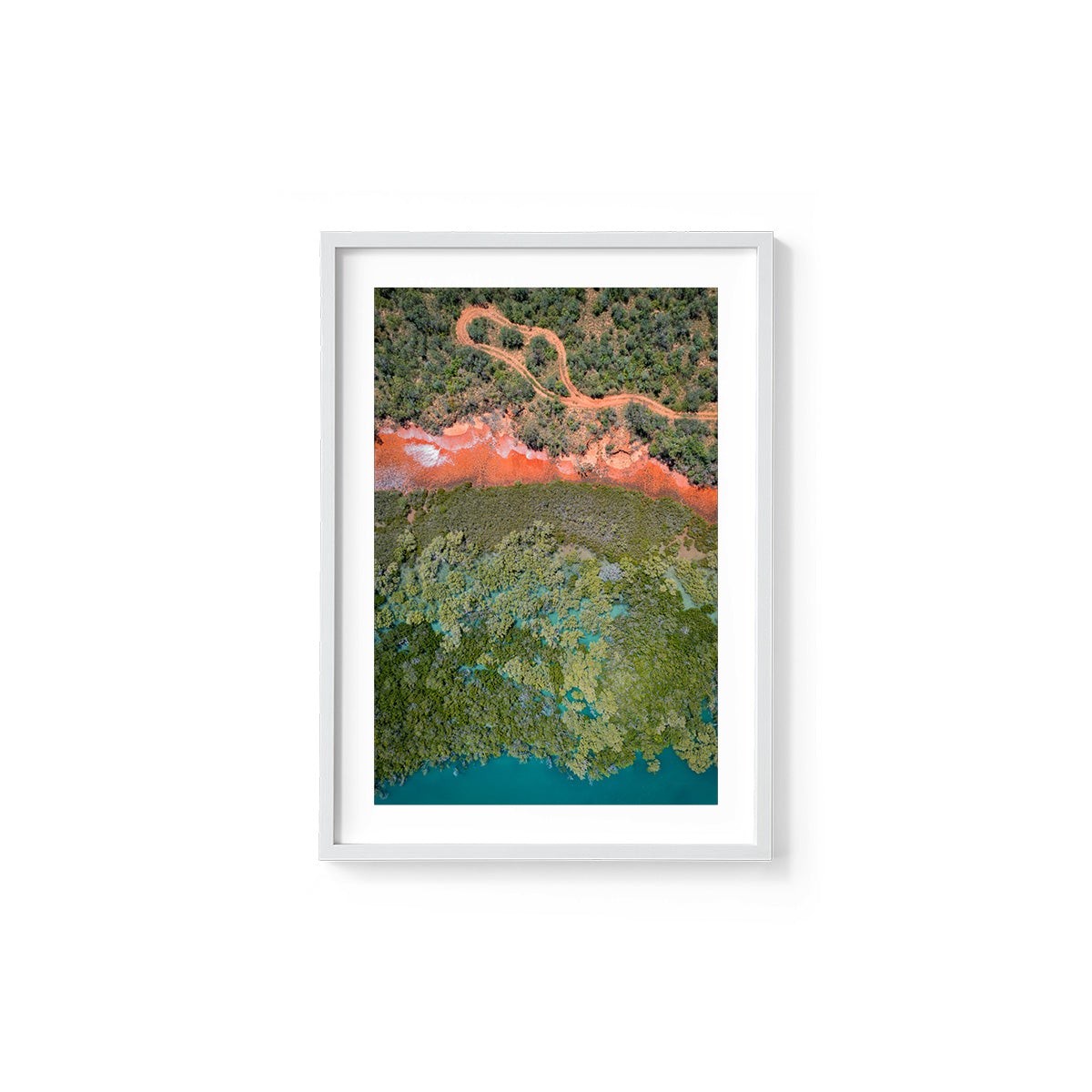 Barred Creek Abstract - Framed Print