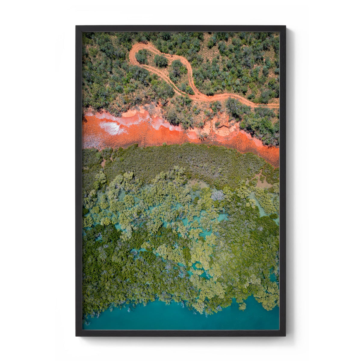 Barred Creek Abstract - Framed Print