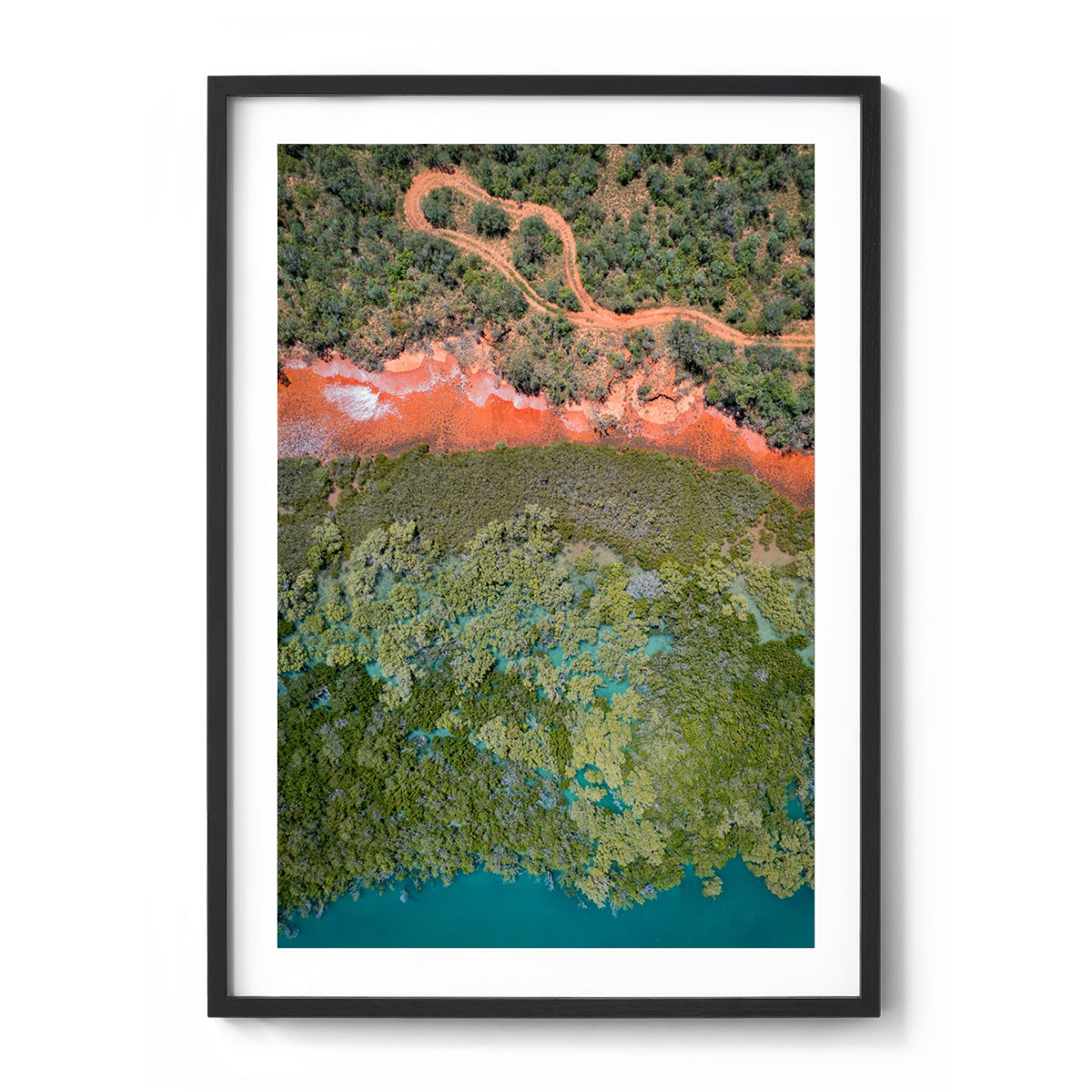 Barred Creek Abstract - Framed Print