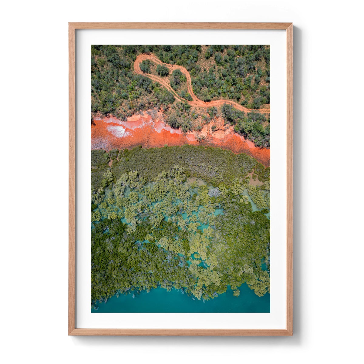 Barred Creek Abstract - Framed Print