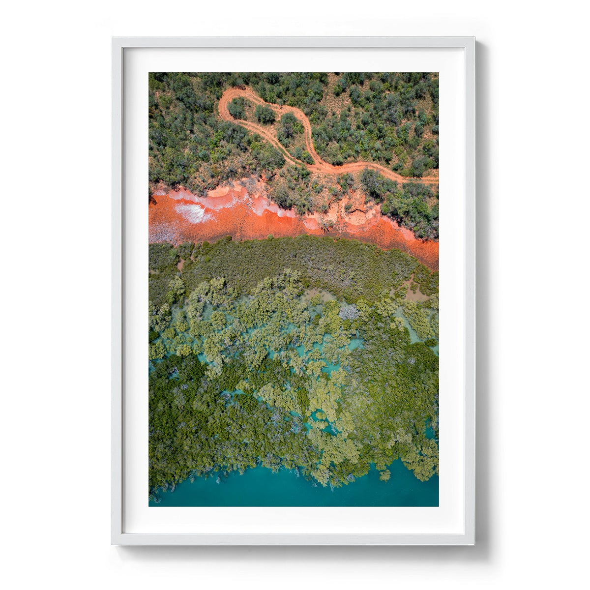 Barred Creek Abstract - Framed Print