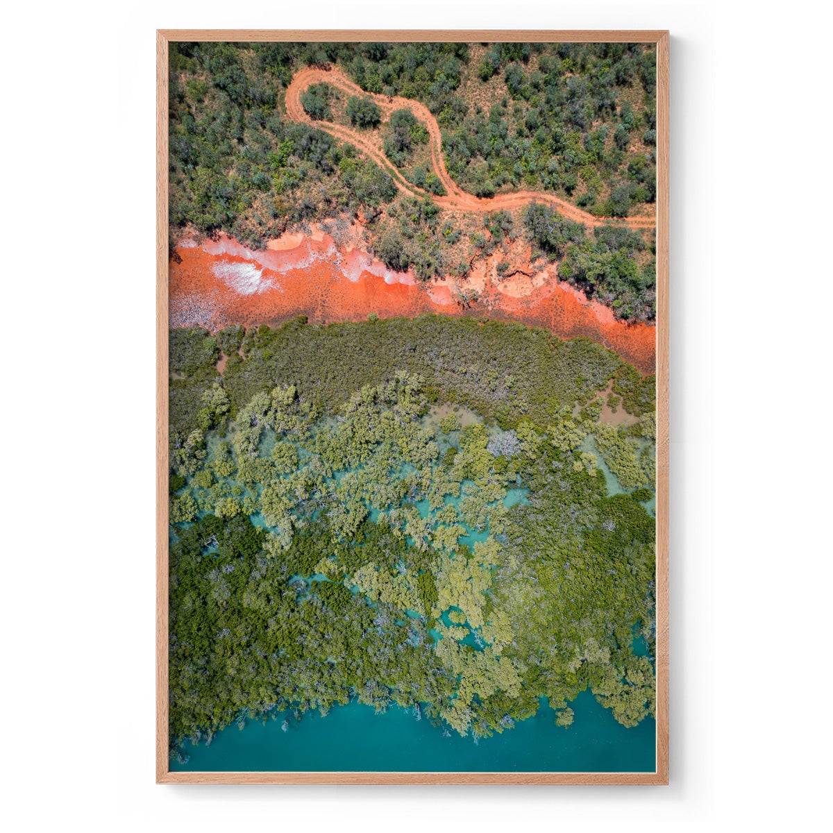 Barred Creek Abstract - Framed Print