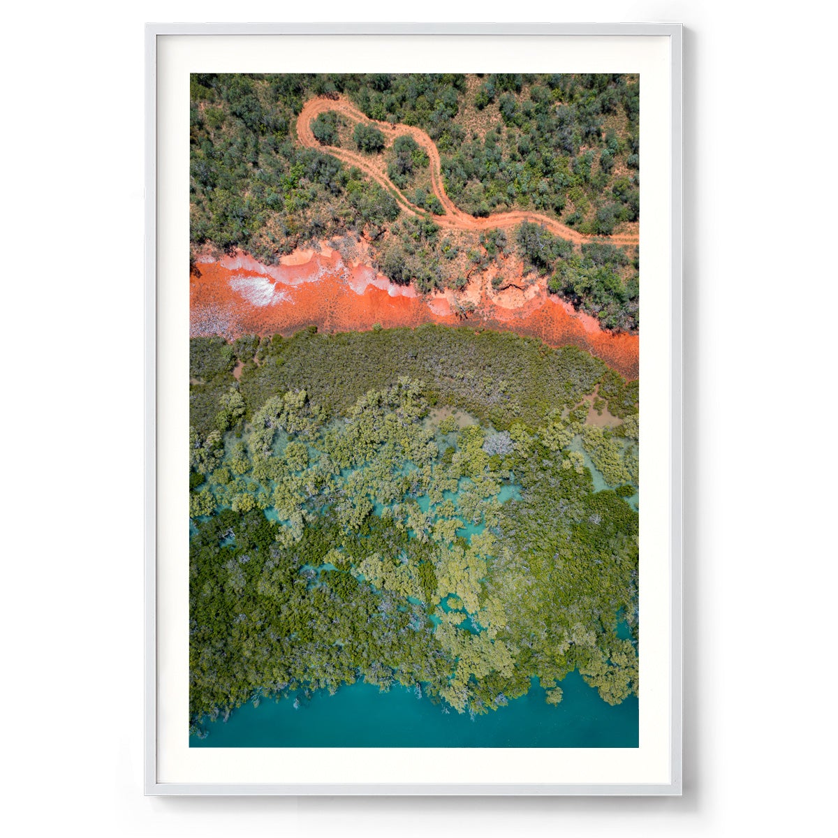 Barred Creek Abstract - Framed Print