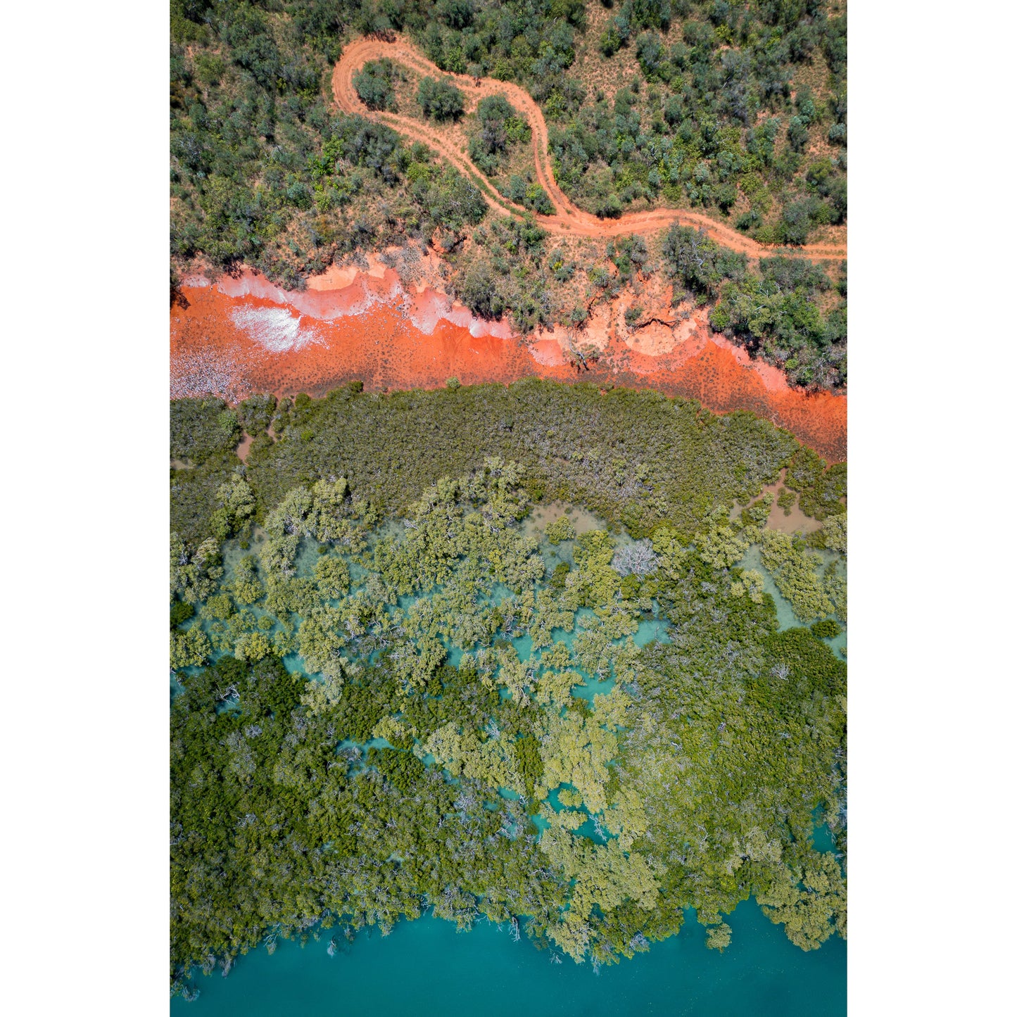 Barred Creek Abstract - Acrylic Print