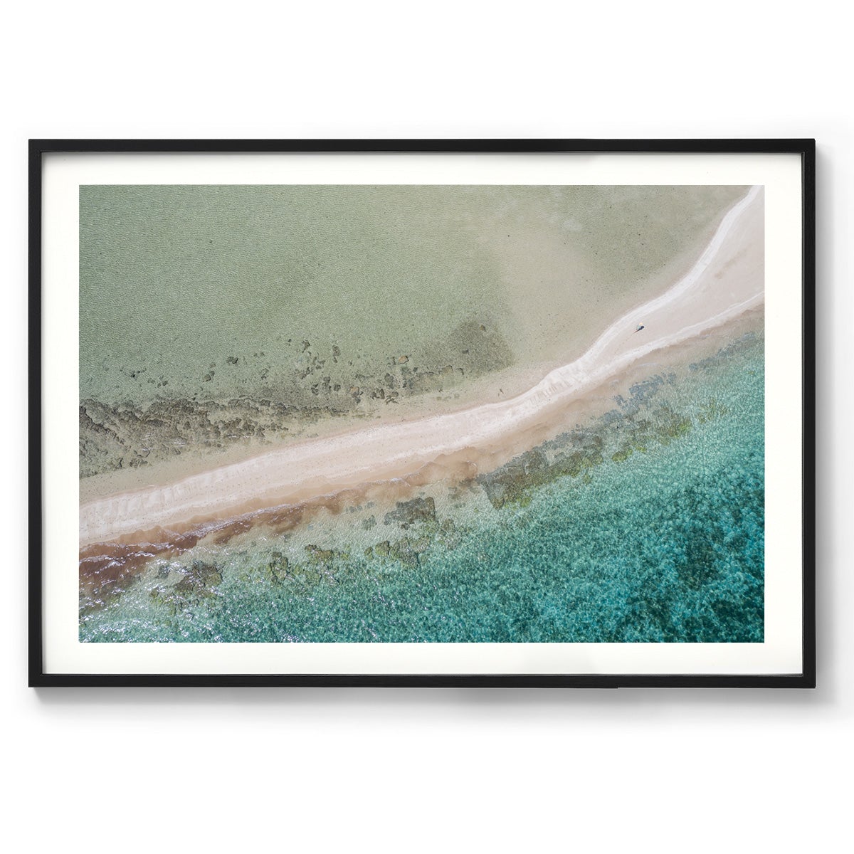 Wandering Langford Reef Sandbar - Framed Print