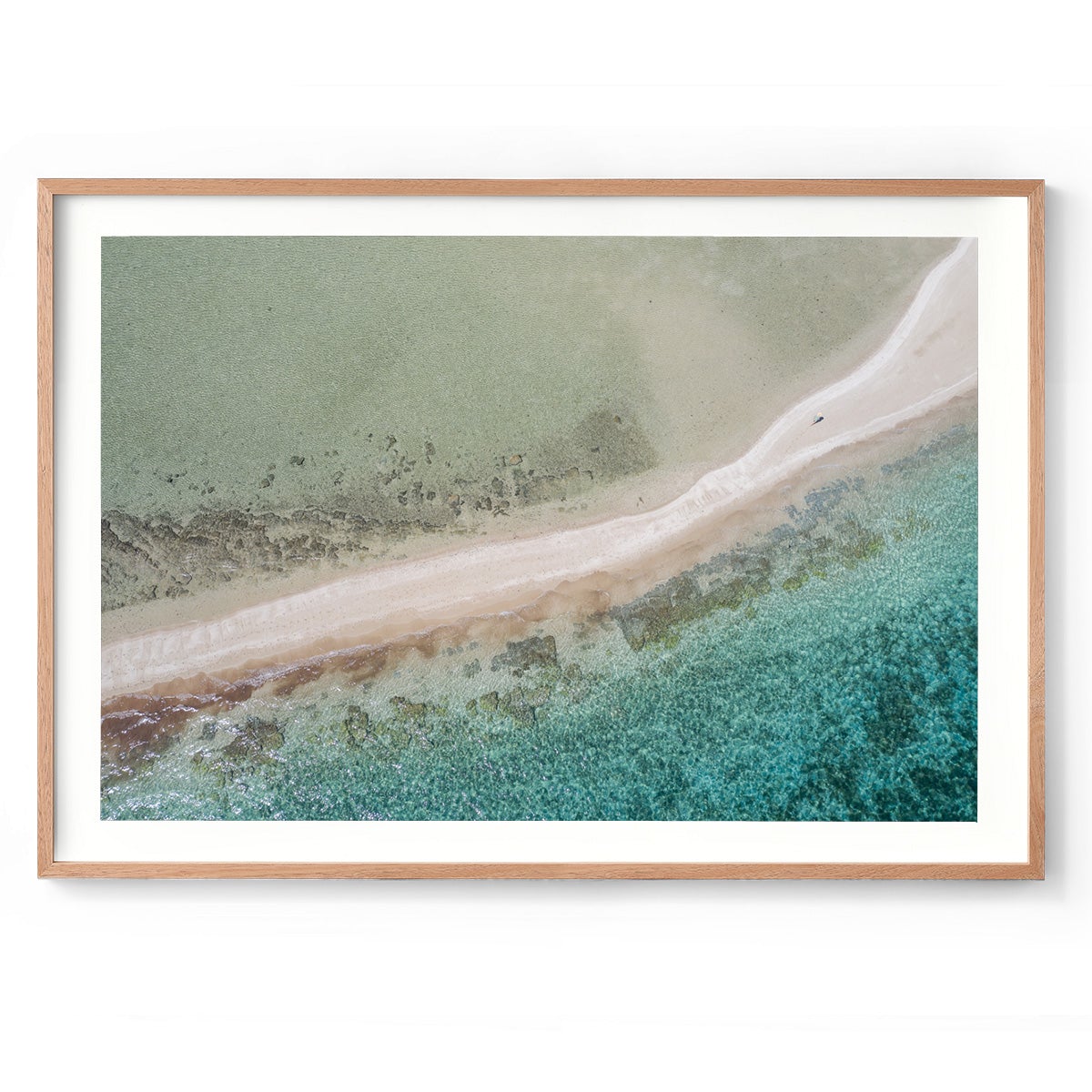 Wandering Langford Reef Sandbar - Framed Print