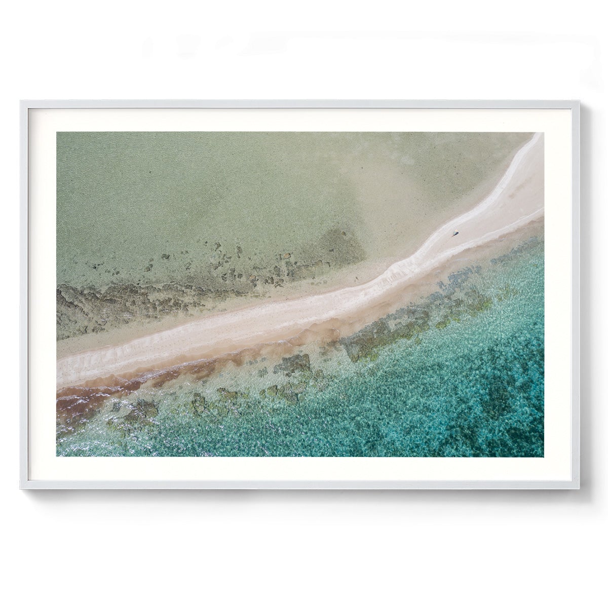 Wandering Langford Reef Sandbar - Framed Print