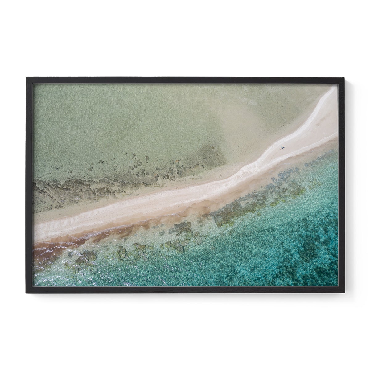 Wandering Langford Reef Sandbar - Framed Print