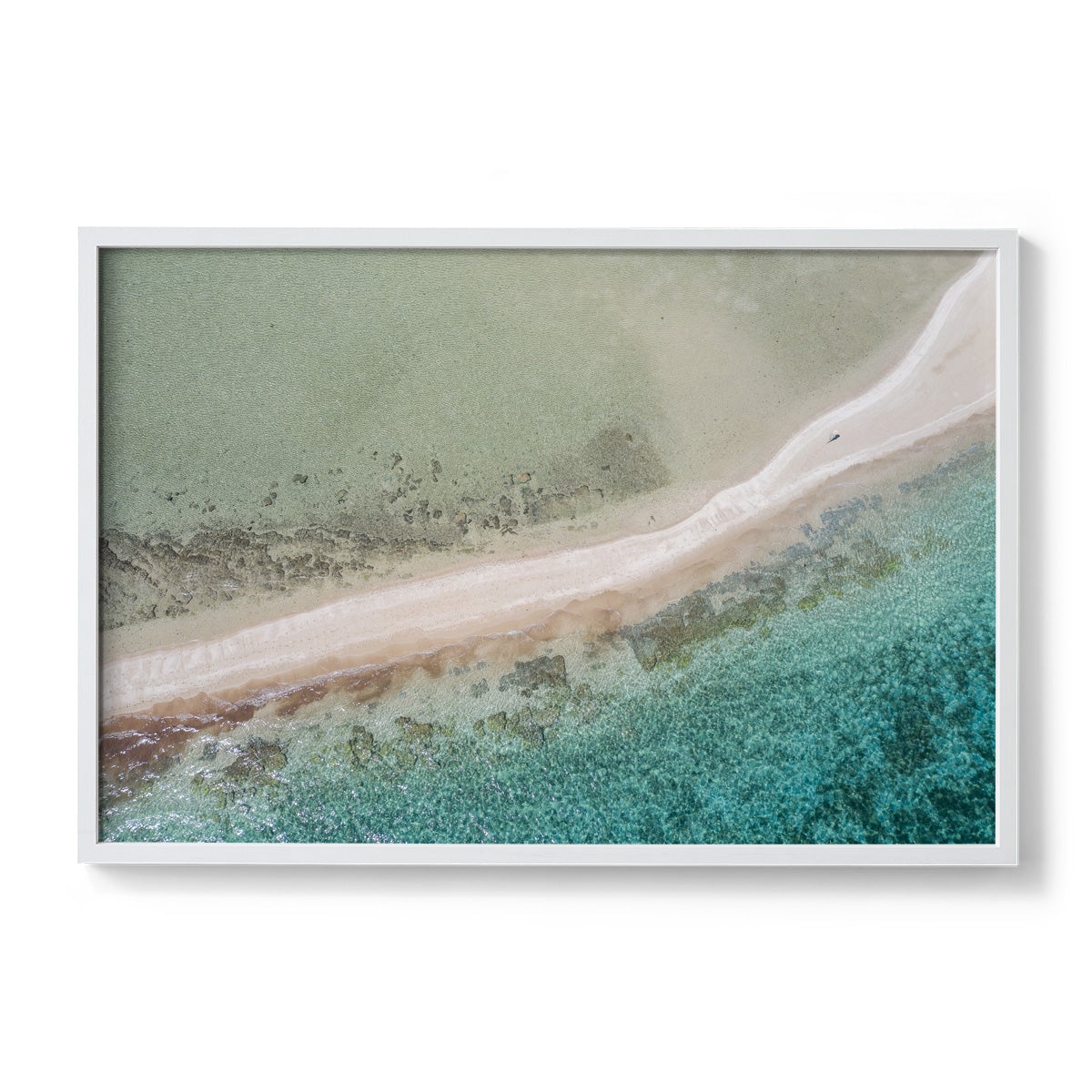 Wandering Langford Reef Sandbar - Framed Print