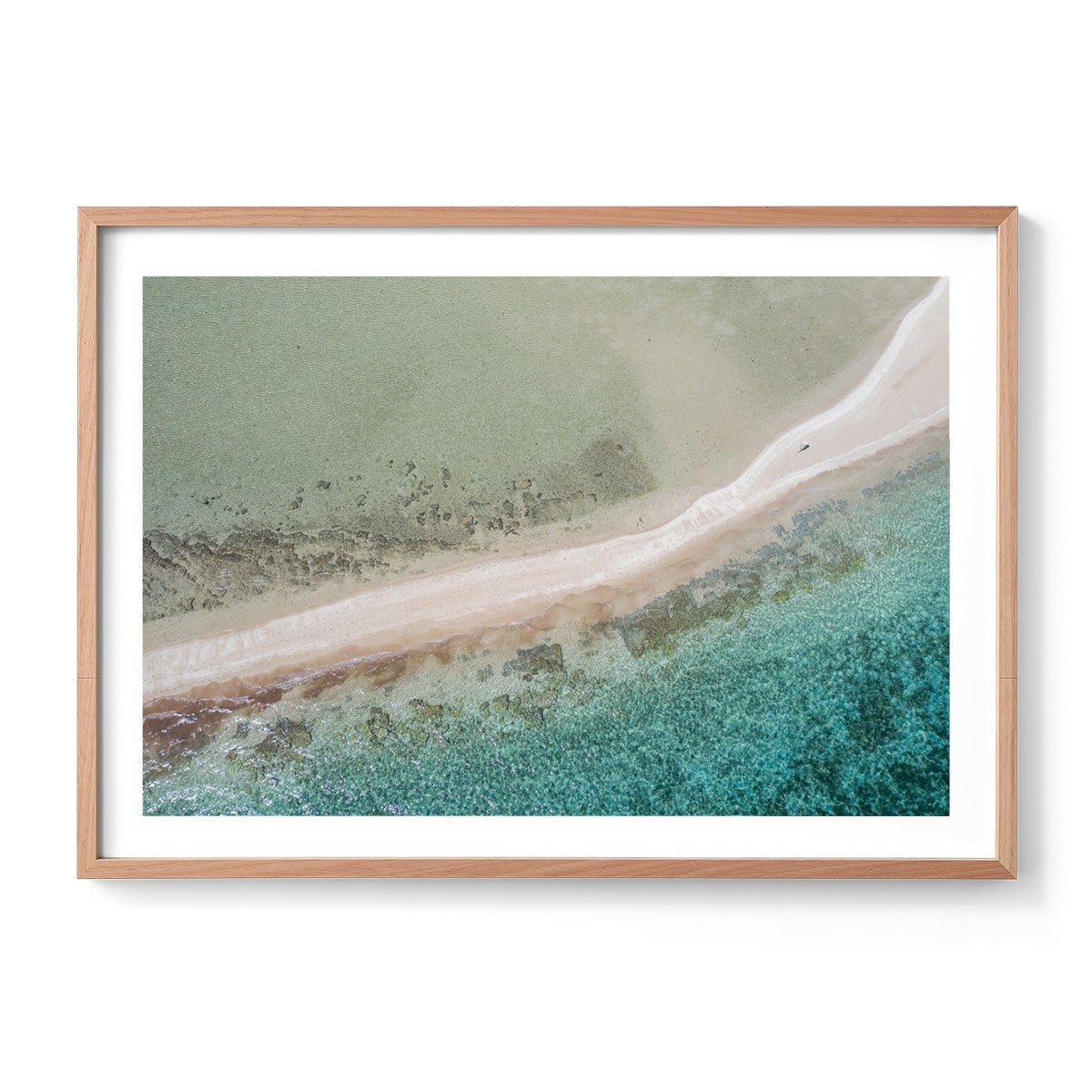 Wandering Langford Reef Sandbar - Framed Print