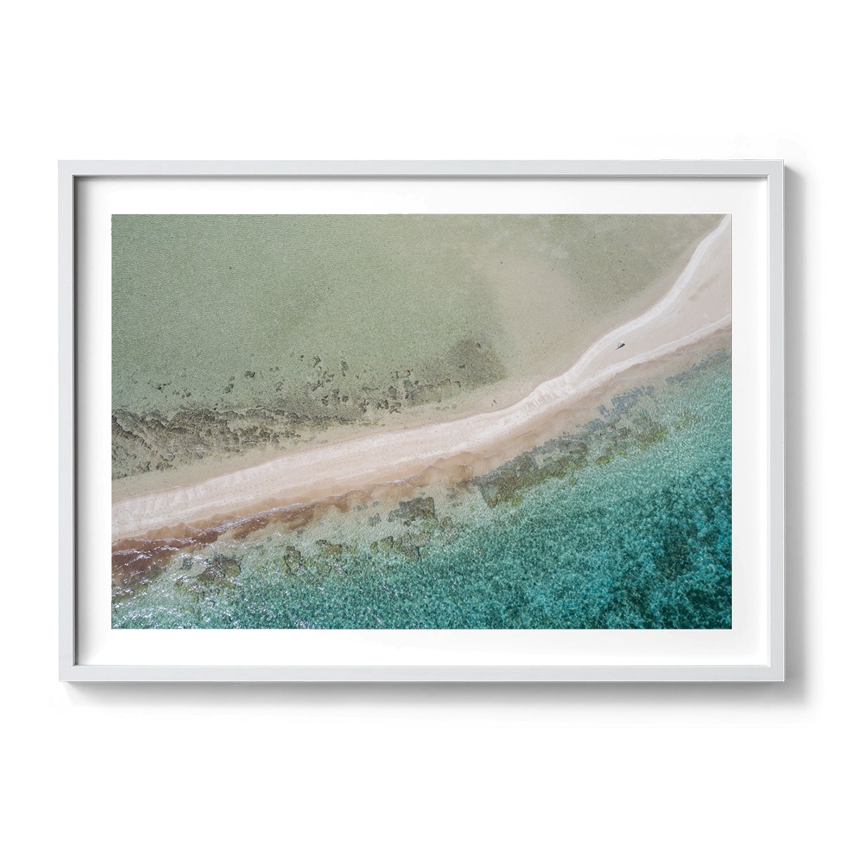 Wandering Langford Reef Sandbar - Framed Print