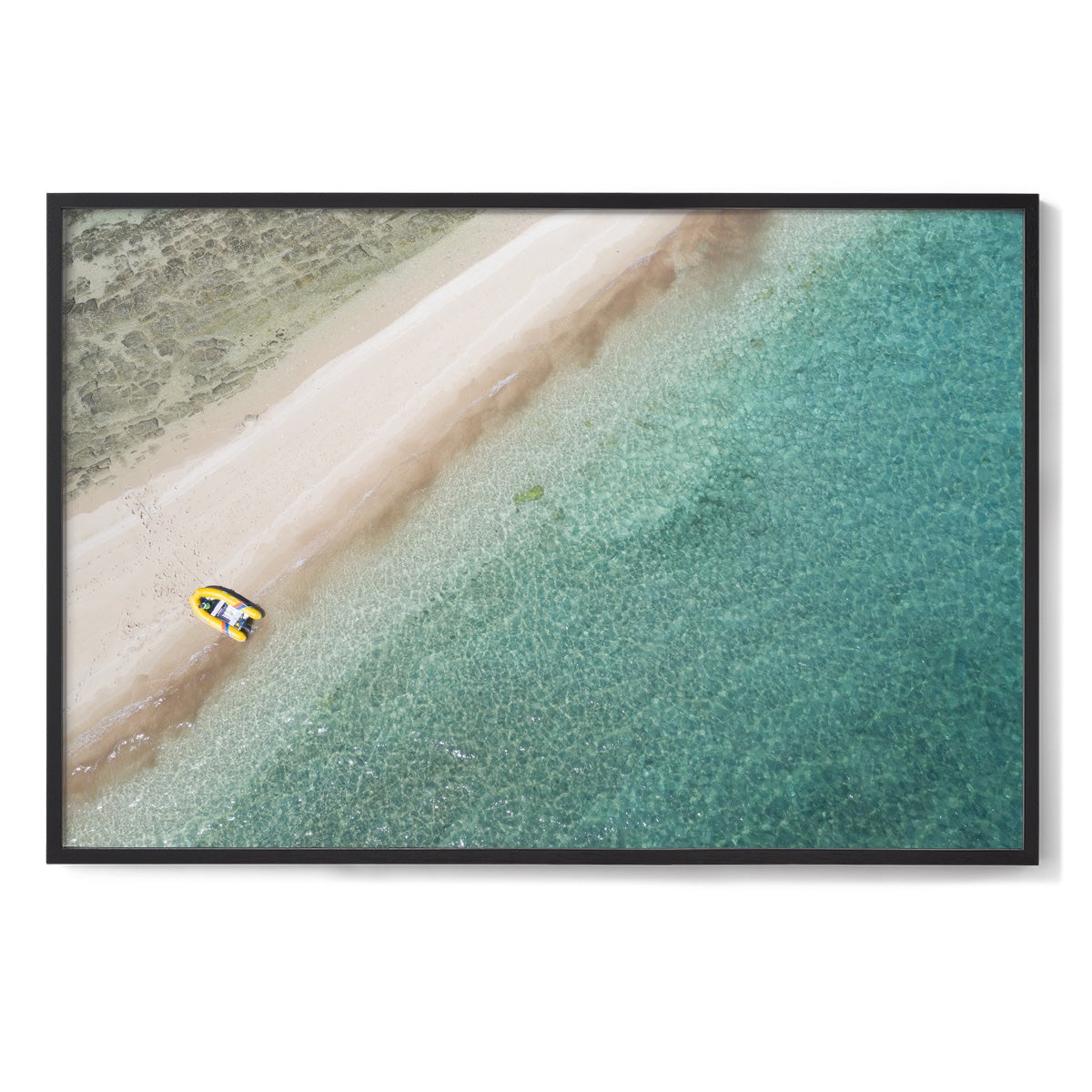 Langford Island Sandbar and Tender - Framed Print