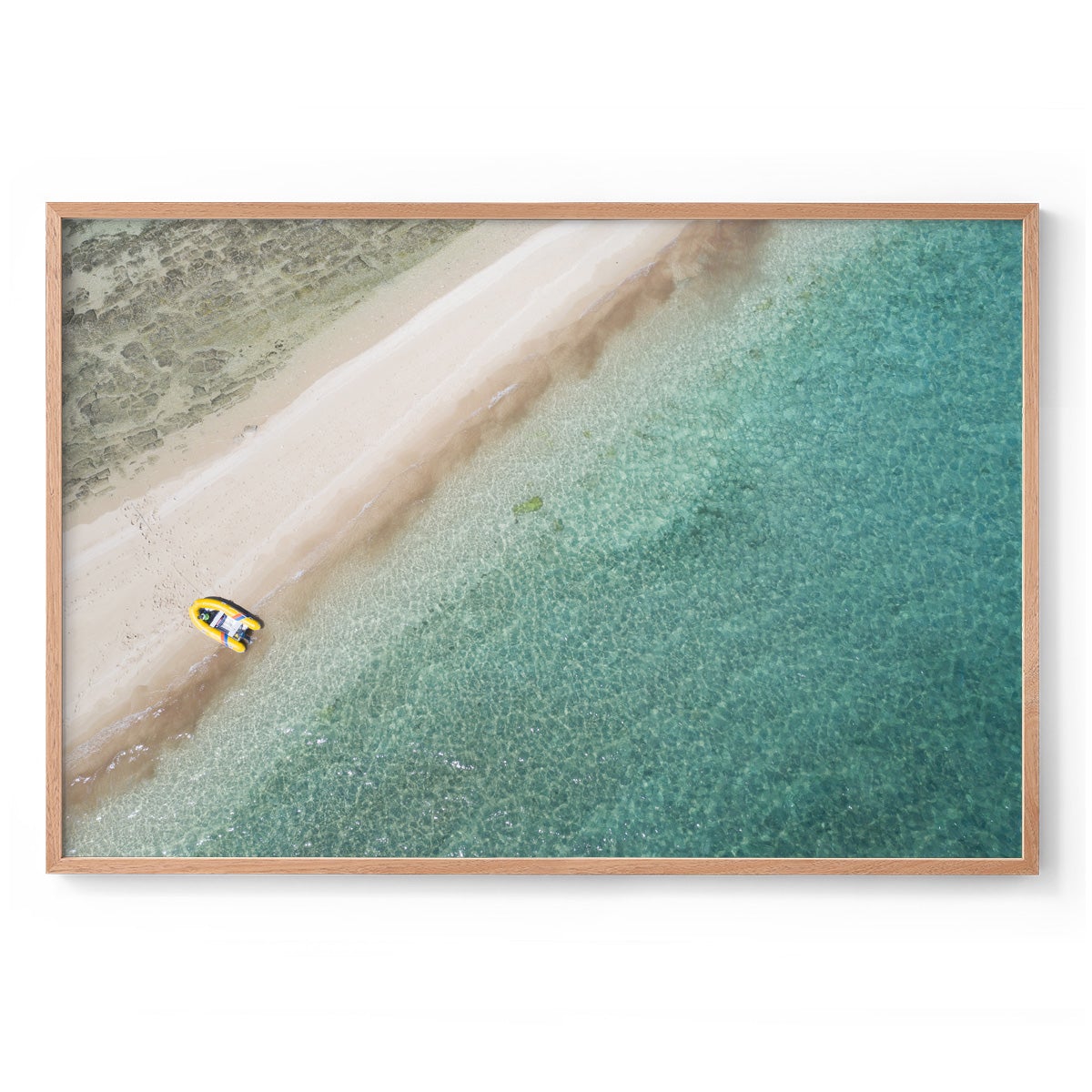 Langford Island Sandbar and Tender - Framed Print