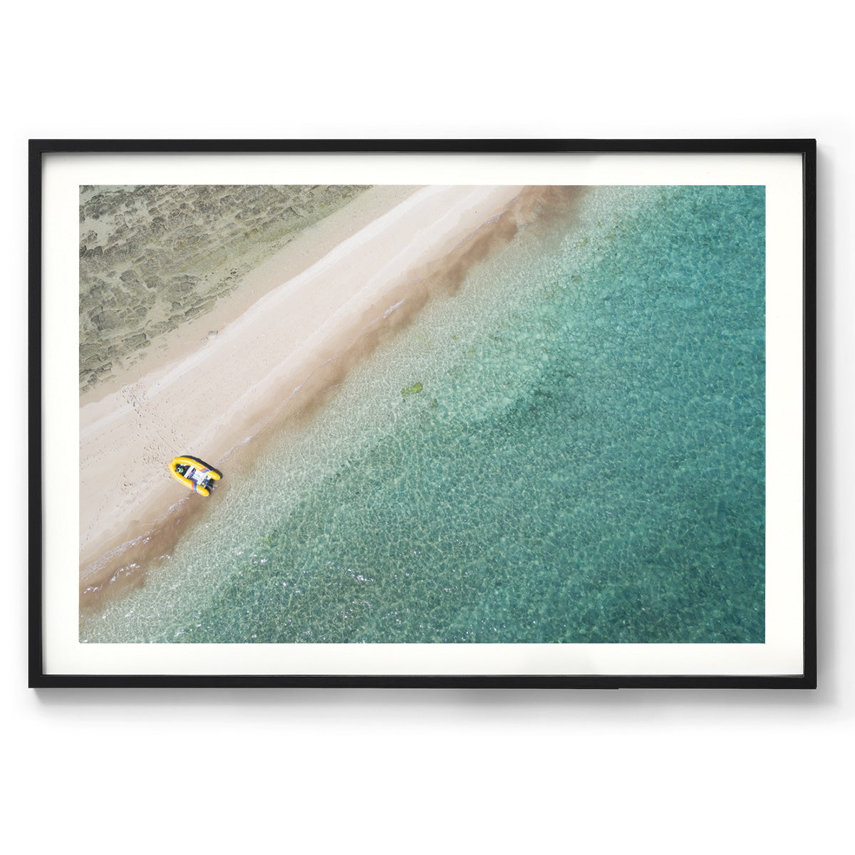 Langford Island Sandbar and Tender - Framed Print