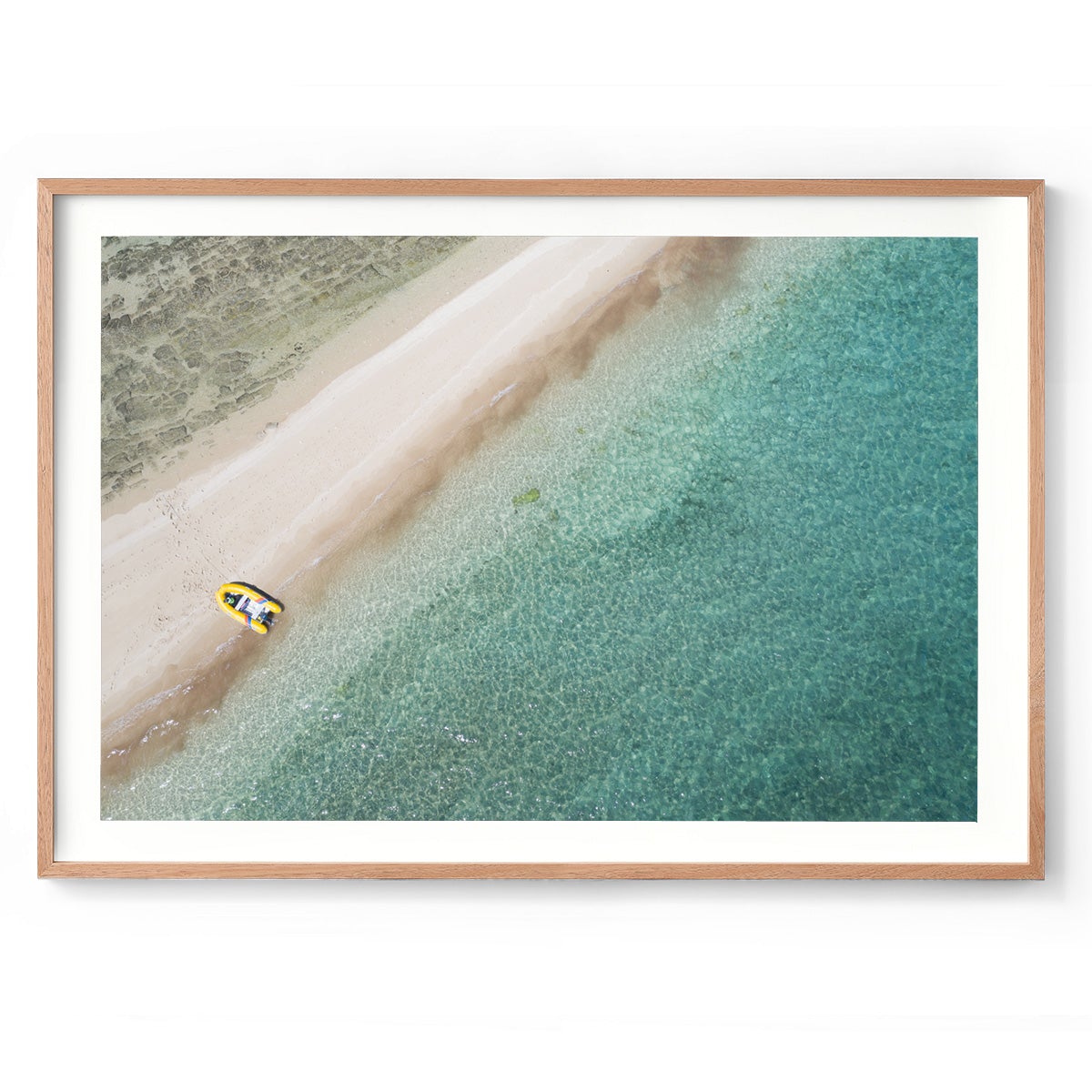 Langford Island Sandbar and Tender - Framed Print