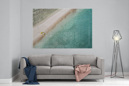 Langford Island Sandbar and Tender - Acrylic Print