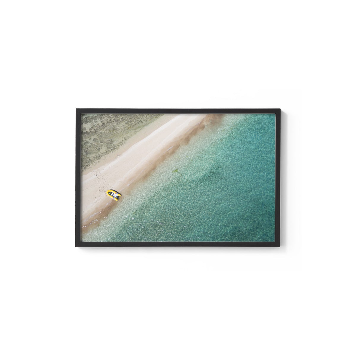 Langford Island Sandbar and Tender - Framed Print