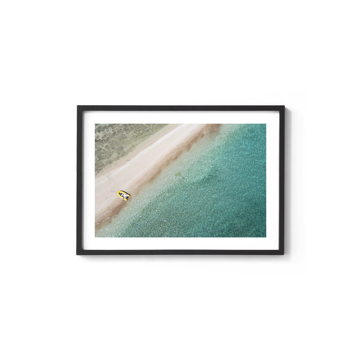 Langford Island Sandbar and Tender - Framed Print