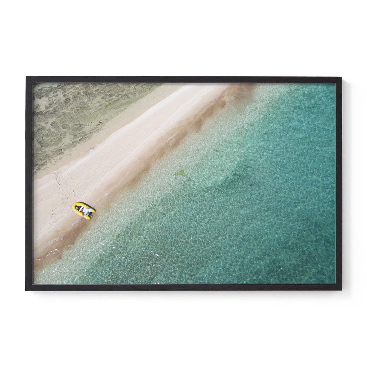 Langford Island Sandbar and Tender - Framed Print