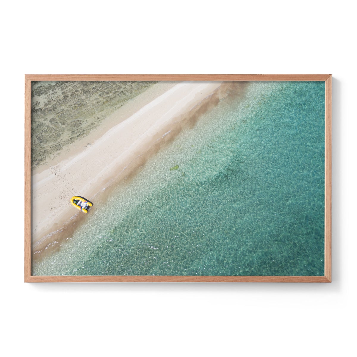 Langford Island Sandbar and Tender - Framed Print