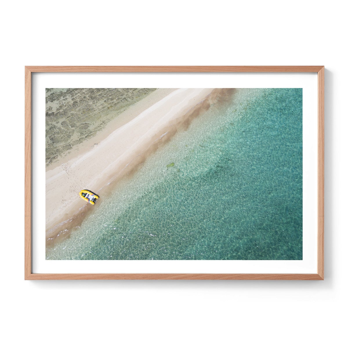 Langford Island Sandbar and Tender - Framed Print