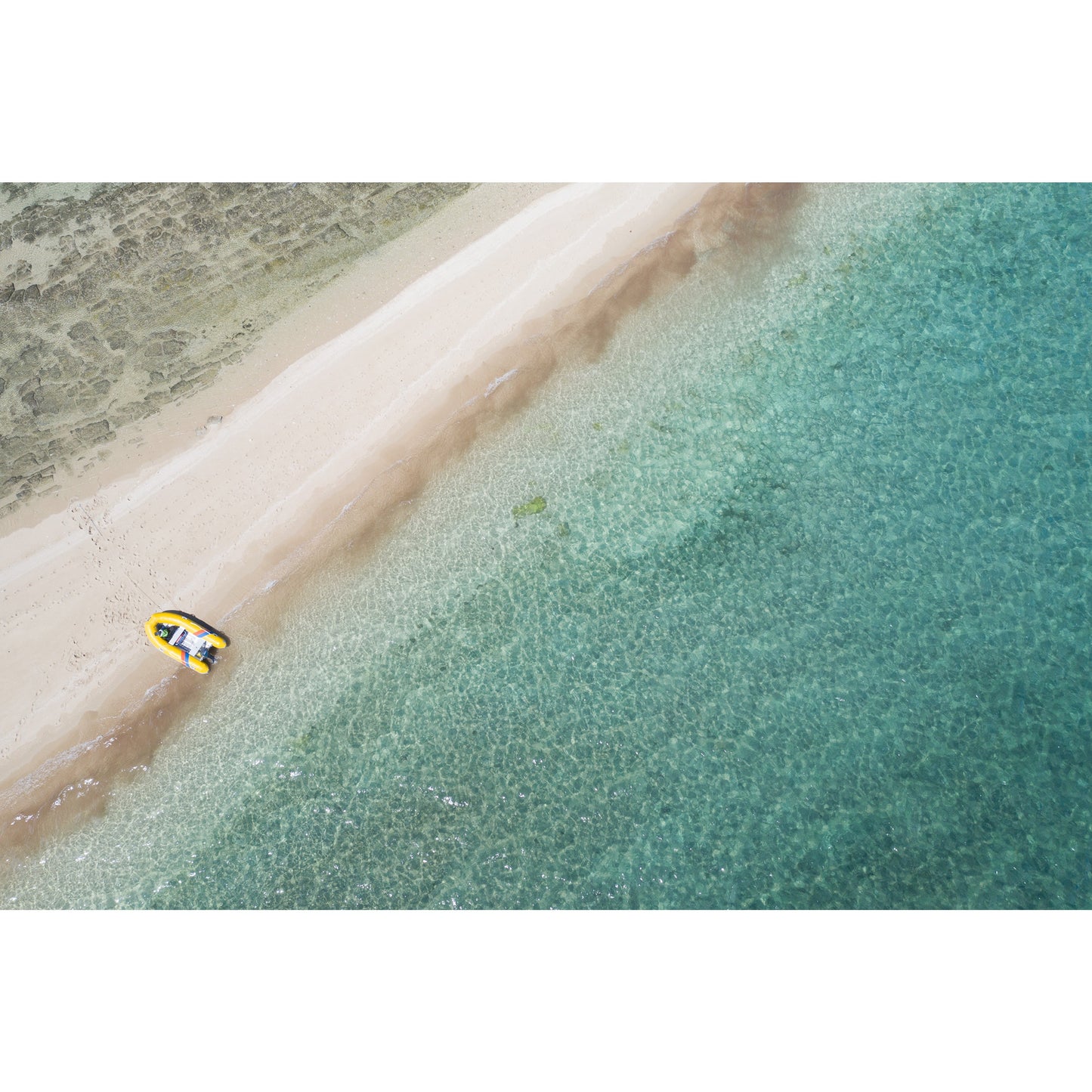 Langford Island Sandbar and Tender - Framed Print