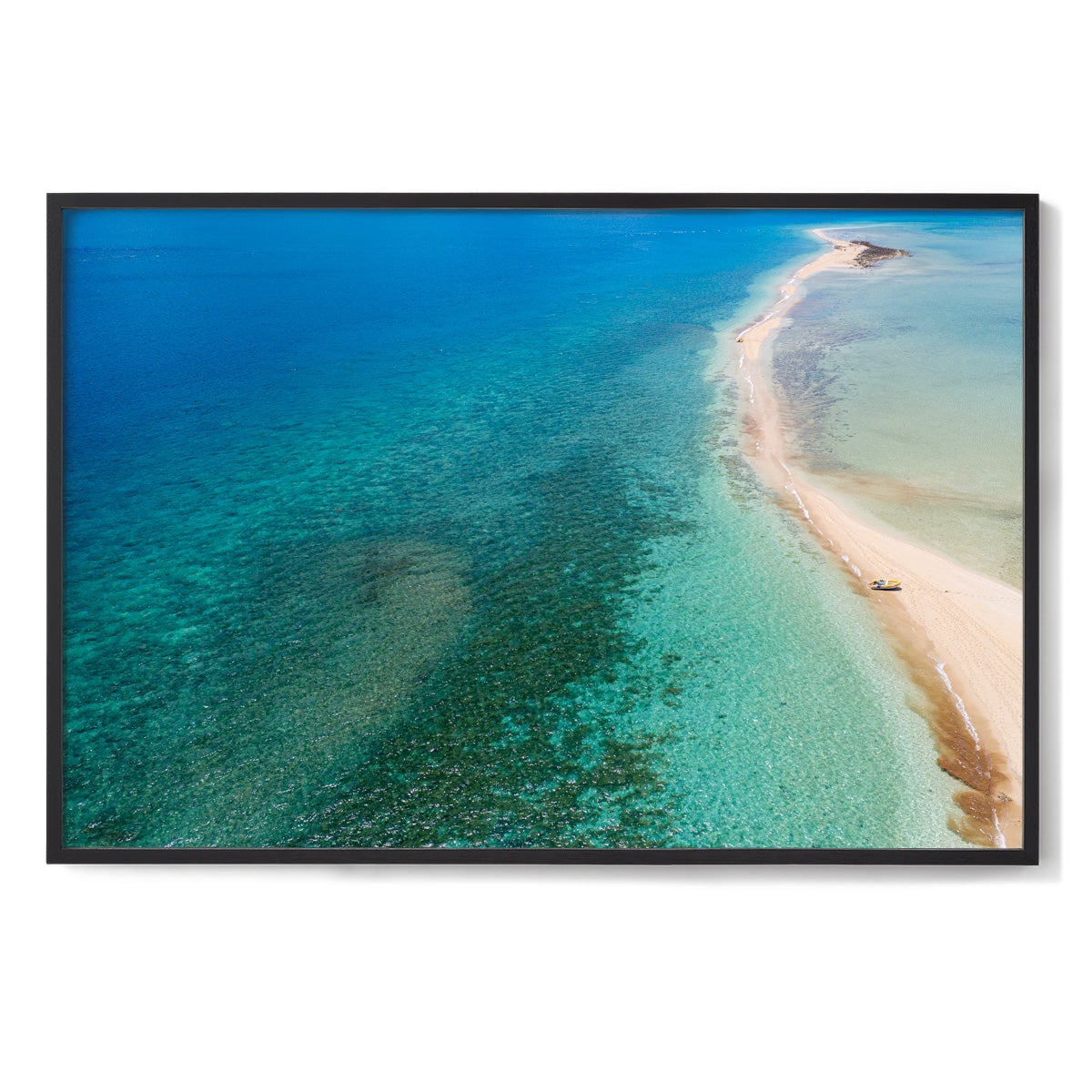 Langford Island Sandbar and Tender #2 - Framed Print