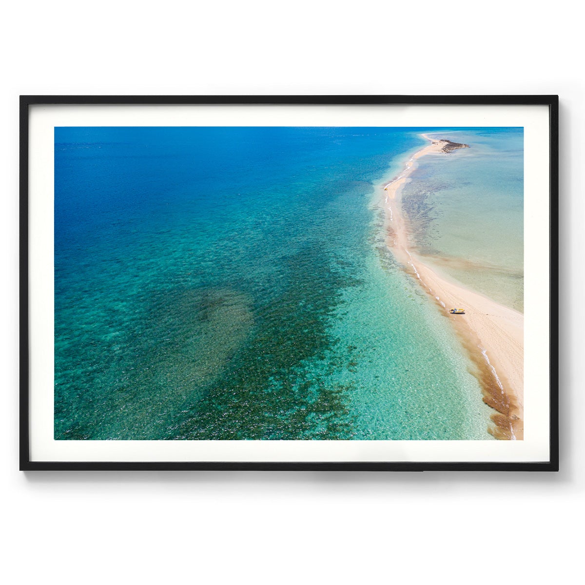 Langford Island Sandbar and Tender #2 - Framed Print